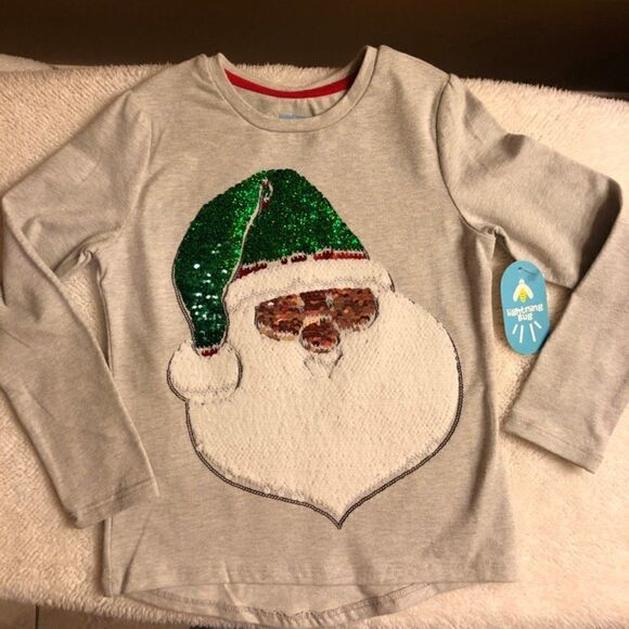 Santa Reversible Sequin Shirt - Picture 2 of 2